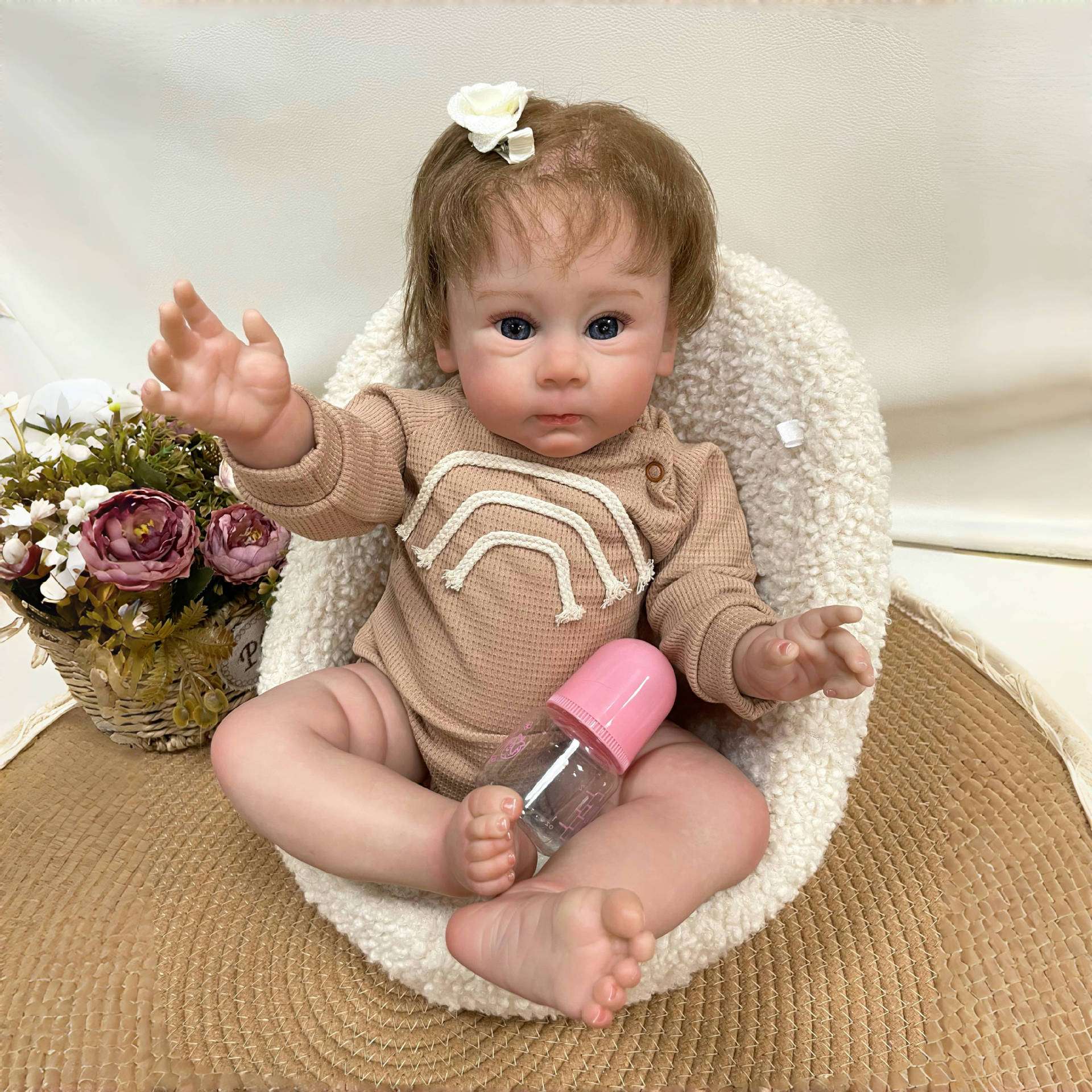 Cokela 58cm 3D high color simulation baby reborn doll Huelxy