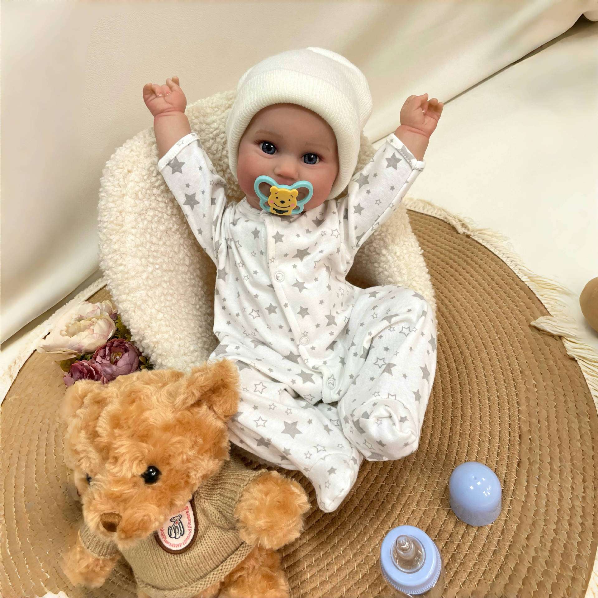 Cokela 48cm 3D high color reborn doll simulation baby