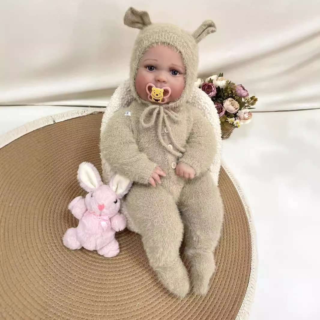 Cokela reborn doll simulation baby big fat baby with open eyes 60 cm